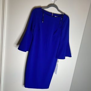 New Blue Calvin Klein dress. Size 4. Brand new with tags on.
